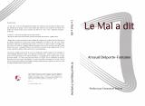 Le Mal a dit, cinquième roman de Arnaud Delporte-Fontaine, sort cette nuit de Halloween 2023 !