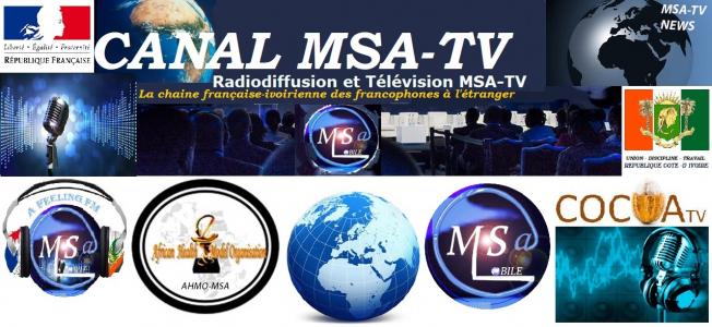 RADIODIFFUSION ET TELEVISION MSA-TV DU GROUPE AFRICAN HEALTH MODEL  ORGANISATION/MODELE SANTE AFRICA (AHMO-MSA) - Villiers-le-Bel