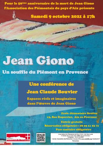 Conférence Jean Giono - Aix-en-Provence (13090)