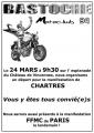 MANIFESTATION  MOTOS DE CHARTRES DU 24 MARS