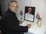 visite à l'ambassade pour partager la douleur du décès de NELSON MANDELA