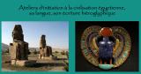 Atelier d'égyptologie (A1, 2e séance) - initiation à l'art et l'écriture