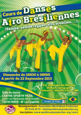 Cours de danses afro-brésiliennes Paris 18