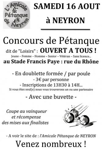 Concours de Pétanque 