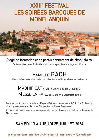 Stage de Chant choral des Soirées Baroques de Monflanquin