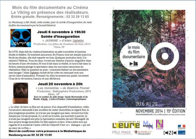 Mois du film documentaire au Neubourg