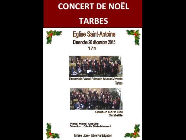 CONCERT DE NOEL - EGLISE ST ANTOINE, à Tarbes, à 17h