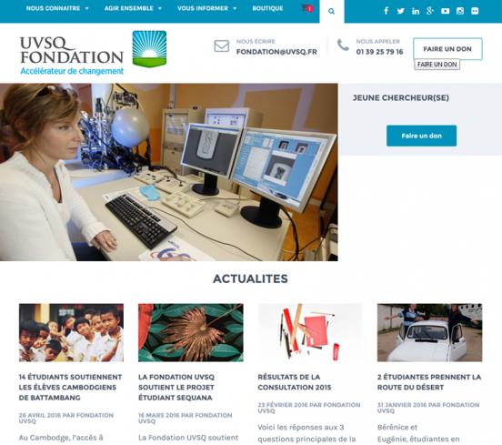 Nouveaux programmes et nouveau site web pour la Fondation UVSQ