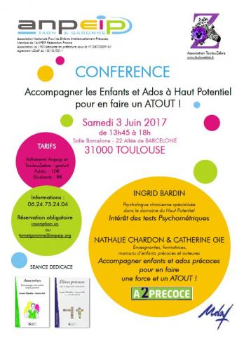 Conférence « Accompagner les enfants et ados précoces pour en faire une force et un ATOUT »