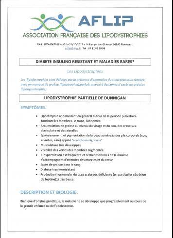 Les deux lipodystrophies principales :Syndrome de Dunnigan et Syndrome de Berardinelli et Seip