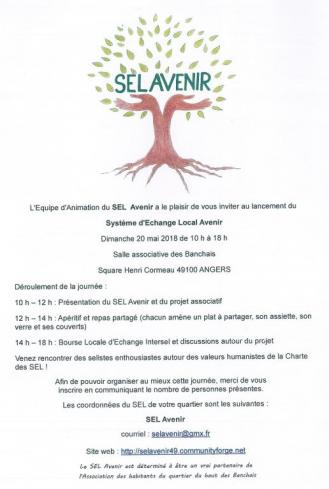 Lancement du Système Echange Local  Avenir le 20 mai 2018 à Angers